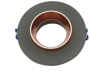 v-tac Oprawa Oczko V-TAC GIPS BETON GU10 Okrągła Wpuszczana Szary/Różowe Złoto VT-862 - Oprawy, klosze i abażury - miniaturka - grafika 2