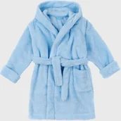 Szlafroki dla dzieci - GARNA MAMA sp. z o.o. Chłopięcy szlafrok Simple jasnoniebieski - miniaturka - grafika 1