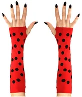 Dodatki do strojów karnawałowych - Widmann Rękawiczki "Biedronka" WI04633 - miniaturka - grafika 1