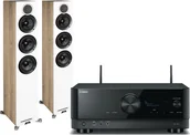 Zestawy stereo - Yamaha RX-A6A czarny + Debut Reference F5 biały - miniaturka - grafika 1