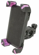 Sakwy rowerowe - Nieznany Uchwyt rowerowy CH-01 na smartfon czarno-różowy 311228 - miniaturka - grafika 1