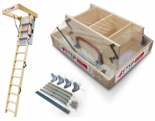 4STEP Schody Strychowe EXTRA 46mm 100x80 80x100 +GRATIS - Drabiny - miniaturka - grafika 2