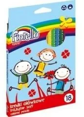 KW Trade Kredki ołówkowe trójkątne Super Soft 18 kolorów - Kredki, ołówki, pastele i pisaki - miniaturka - grafika 3