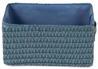 Koszyki łazienkowe - Compactor Kosz LILOU tkany polipropylen 23 x 15 x 12 cm niebieski - miniaturka - grafika 1