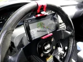 Akcesoria do tabletów i e-booków - UCHWYT KLIPS GSM NA TELEFON TABLET NA KIEROWNICĘ - miniaturka - grafika 1