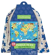 Puzzle - Mudpuppy Pr Map of the World Puzzle to Go - miniaturka - grafika 1