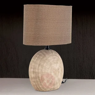 Orion Ceramiczna lampa stołowa Ethno 52 cm brązowa - Lampy stojące - miniaturka - grafika 3