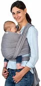 Chusty do noszenia dzieci - Amazonas Ręcznik do noszenia dla dzieci Carry Sling Grey - zwycięzca testu Stiftung Warentest z najlepszą oceną 1,7-450 cm 0-3 lata do 15 kg w kolorze szarym - miniaturka - grafika 1