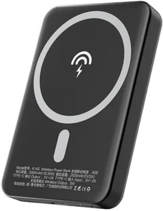 Dudao bezprzewodowy power bank MagSafe 5000mAh czarny (K14S) hurtel-82326-0 - Powerbanki - miniaturka - grafika 8