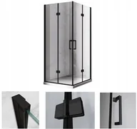 Kabiny prysznicowe - 231 HYDAR KABINA PRYSZNICOWA 90x90 BLACK SKŁADANA 6MM 23178226 78226-uniw - miniaturka - grafika 1