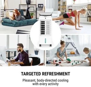 OneConcept OneConcept Freshboxx Pro, chłodnica powietrza, 3 w 1, 65 W, 966 m3/h, 3 prędkości nawiewu, biała ACO17-FreshboxxProWH - Klimatory - miniaturka - grafika 4