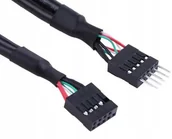 Adaptery i przejściówki - Akasa EXUSBI-40 przedłużacz gniazda Usb 9pin - miniaturka - grafika 1