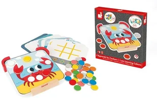 Janod Układanka Drewniana Magnetyczna z Tablicą Uczę Się Kolorów, - Układanki dla dzieci - miniaturka - grafika 4