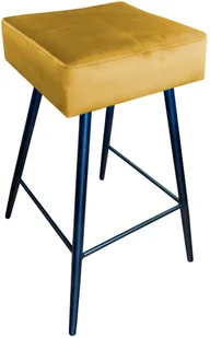 Hoker krzesło barowe Max podstawa czarna MG16 - Taborety i hokery - miniaturka - grafika 2