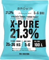 Domowy wyrób alkoholu - Browin Drożdże Turbo X-Pure 21,3%, 100L - miniaturka - grafika 1