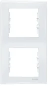 Klawisze i ramki - LEDart 2-krotna pionowa - Schneider Electric SEDNA SDN5801121, kolor biały - miniaturka - grafika 1