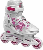 Rolki - Roces Dziewczęce łyżworolki Jokey 3.0 Girl Inline, White-pink, 26/29 400846-001 - miniaturka - grafika 1