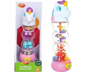 Dumel Koralikowy Jednorożec świecący Grzechotka - Grzechotki dla dzieci - miniaturka - grafika 2