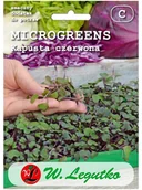 Nasiona na kiełki - Legutko Kapusta głowiasta czerwona nasiona microgreens BIO - miniaturka - grafika 1