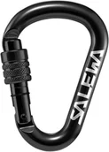 Sprzęt wspinaczkowy - Salewa HMS Screw G2 Carabiner Small, black 2021 Karabinki zakręcane 00-0000001525-900-SMALL - miniaturka - grafika 1