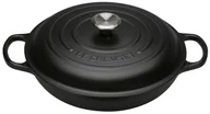 Brytfanny - Le Creuset Signature Garnek Gourmet czarny średnica: 30 cm 21180300000430 - miniaturka - grafika 1