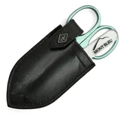 Zestawy do manicure i pedicure - Giesen & Forsthoff's Timor 2-częściowy zestaw do manicure w skórzanym etui Green MS-001.C3 - miniaturka - grafika 1