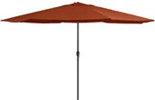 Parasole ogrodowe - vidaXL Parasol ogrodowy na metalowym słupku, 400 cm, terakota vidaXL - miniaturka - grafika 1