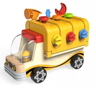 Brimarex Ciężarówka drewniana do skręcania 120312 ZB-104872 - Masy plastyczne - miniaturka - grafika 6