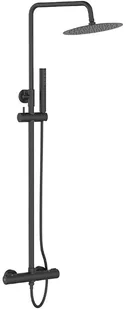 Laveo kolumna natryskowa z baterią termostatyczną Pretto PLP 70TD czarna - Zestawy prysznicowe - miniaturka - grafika 2