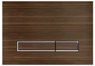 Przyciski spłukujące - KK-POL Przycisk spłukujący do stelaża M08 DREWNO WENGE wenge - miniaturka - grafika 1