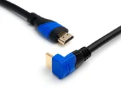 Kable - KabelDirekt seria TOP kabel HDMI kątowy 90°, 1m, kompatybilny z HDMI 2.1, 2.0a, 2.0, 1.4a (Ultra HD, 4K, 3D, Full HD, 1080 p, HDR, ARC Highspeed Ethernet) 24 - miniaturka - grafika 1
