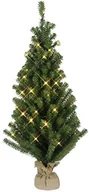 Pozostałe oświetlenie - Best Season Choinka z transformatorem LED w torba z juty torba  50 ciepło białych diod LED, 90 x 50 cm 600-41 - miniaturka - grafika 1