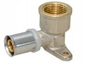 Rury - Diamond Kolano Wieszakowe Pex 16 X 1/2' Gw Zaprasowywane - miniaturka - grafika 1