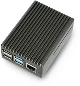 Podzespoły elektroniczne - Raspberry Pi OEM Obudowa do 4B - z wycięciami - aluminiowa - grafitowa DNG-18743 - miniaturka - grafika 1