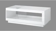 Ławy i stoliki kawowe - Helvetia Stolik kawowy ZENA 99 Biały połysk 2498KR99 - miniaturka - grafika 1