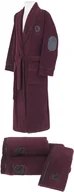 Szlafroki męskie - Soft Cotton Męski szlafrok MARINE + ręczniki + pudełko M + ręczniki + pudełko Bordowy 20572_BATH_BOX - miniaturka - grafika 1