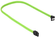 Kable komputerowe i do monitorów - Sharkoon SATA III Kabel kątowy zielony - 45 cm - 4044951016525 - miniaturka - grafika 1