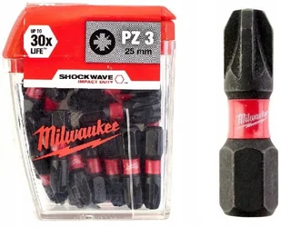 Milwaukee Bit Shockwave CD PZ3/25mm 25szt) - Narzędzia warsztatowe - miniaturka - grafika 2
