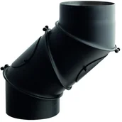 Kominy i akcesoria - Darco Kolano nastawne 180 mm czarne 4 segmenty - miniaturka - grafika 1