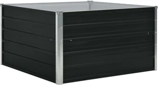 vidaXL Donica do podniesionej rabaty, 100x100x45 cm, stal, antracytowa - Donice - miniaturka - grafika 3