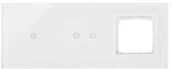Wyłączniki światła i elektryczne - Simon Panel dotykowy Simon 54 Touch DSTR3120/70 3 moduły 1 pole dotykowe 2 pola dotykowe poziome otwór na osprzęt Simon 54 biała perła DSTR3120/70 - miniaturka - grafika 1