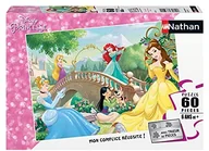 Puzzle - Nathan 4005556865673 60 pices Aprs-midi Disney Princesses puzzle dla dzieci 4005556865673 - miniaturka - grafika 1
