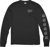 Koszulki męskie - Etnies t-shirt RAD ARROW LS TEE Black - miniaturka - grafika 1