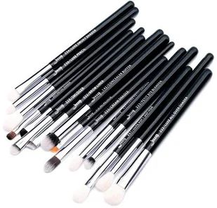 Jessup Jessup T177 Black/Silver Zestaw 15 pędzli do makijażu 40012-uniw - Pędzle do makijażu - miniaturka - grafika 4