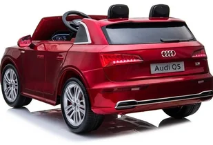 LEANToys   Pojazd na Akumulator Nowe Audi Q5 2-osobowe Czerwone Lakierowane - Pojazdy elektryczne dla dzieci - miniaturka - grafika 2