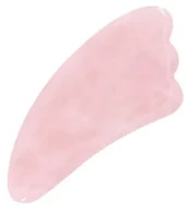 Rollery do masażu - Profesjonalny, kwarcowy skrobak do masażu Gua Sha w kształcie płetwy - przyrząd do scrapingu z różowego kwarcu (ARQ23) 852569852 - miniaturka - grafika 1