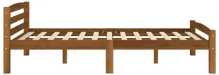 vidaXL Lumarko Rama łóżka, miodowy brąz, lite drewno sosnowe, 140 x 200 cm! 322078 - Łóżka - miniaturka - grafika 4