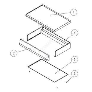 Stalgast stanowisko neutralne nastawne 400 mm 9700200 - Piece, kotły  i płyty grzejne gastronomiczne - miniaturka - grafika 3