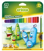 Artykuły biurowe - Cricco Kredki Cricco trójkątne 24 kolory - miniaturka - grafika 1