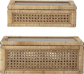 Pudła i pojemniki do przechowywania - Bloomingville Pudełka Nature 2 szt. 82047910 - miniaturka - grafika 1